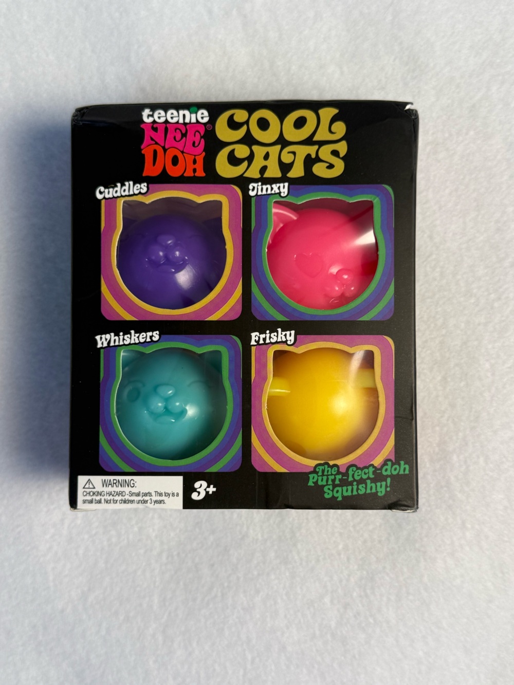 Teenie NeeDoh Cool Cats 4 Pack Squishy Fidget Toys